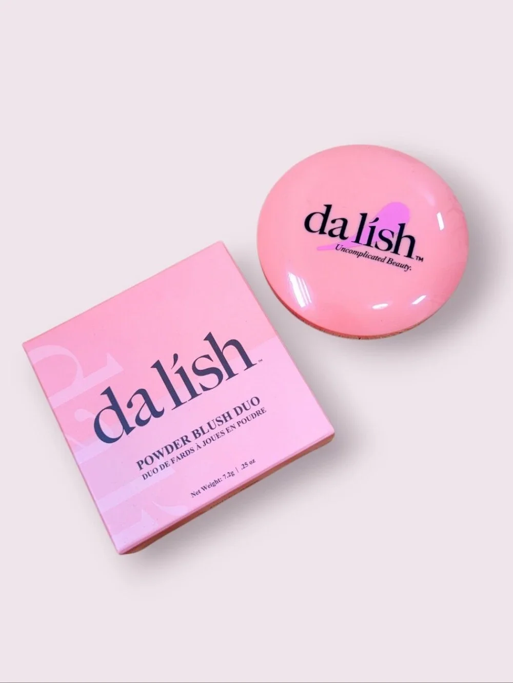 NIB DA LISH Powder Blush Duo In Peachy Keen Vegan Cruelty Free New